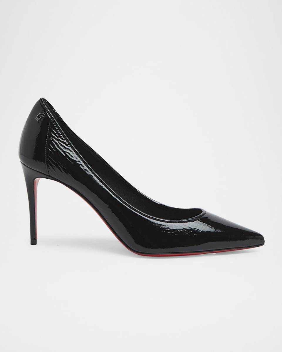 Sporty Kate Patent Red Sole Pumps